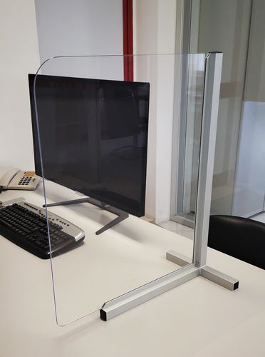 台式办公室隔板 - SAFE DESK - Movidos srl - Plexiglas®宝克力 / 铝制 / 可调节