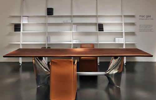 现代风格桌 - FRATINO - Baleri Italia - 大理石 / 柚木 / MDF