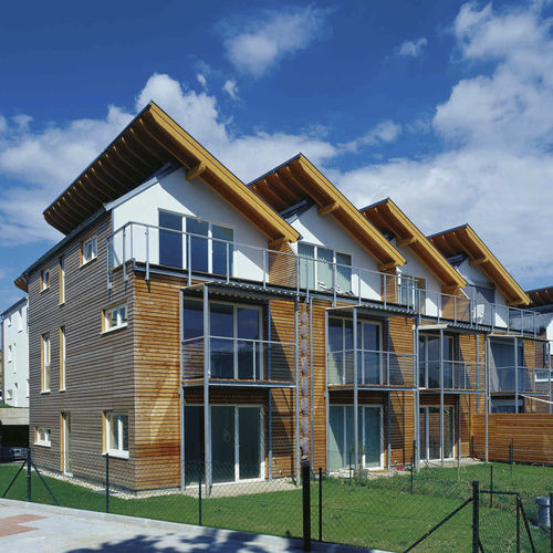 预制建筑 - PASSIV-REIHENHAUS-ANLAGE - Vario Haus - 模块化 / 被动 / 木质