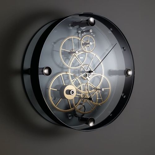 现代风格钟表 - Presto Type 02 Black - Teckell - 壁挂 / 模拟 / 水晶