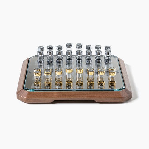 现代风格国际象棋桌 - Stratego Wood - Teckell - 家用 / 商用 / 镀铬黄铜