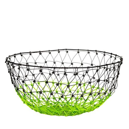 铁水果篮 - GRADIENT BLACK/NEON GREEN - Pols Potten