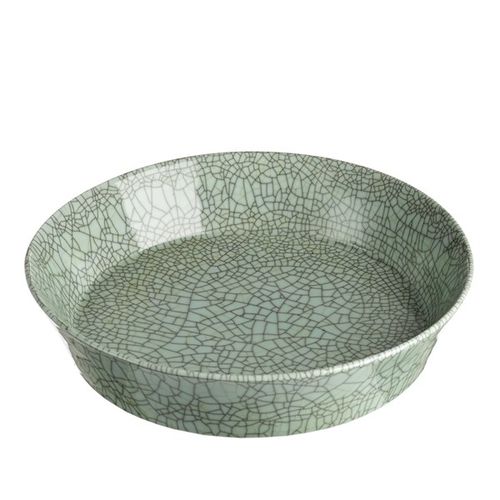 圆形盘子 - CRAQUELÉ - Pols Potten - 瓷质 / 图案 / 蓝色