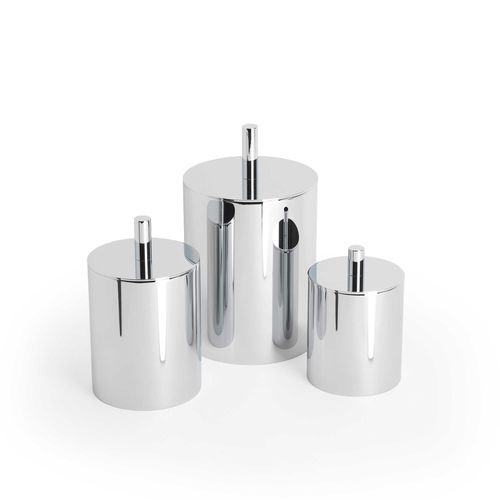 金属收纳瓶 - ROUND UP - Klomfar GmbH - 带盖 / 用于浴室