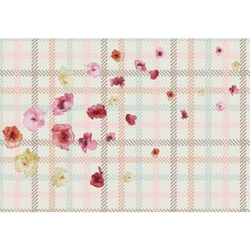 复古风格墙纸 - CAMELIAS - Neodko - 无纺布 / 印花 / 条纹