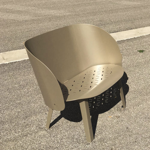 现代风格市政椅 - cabriolet Croisements - Objets Publics - 热喷漆钢 / 钢 / 定制