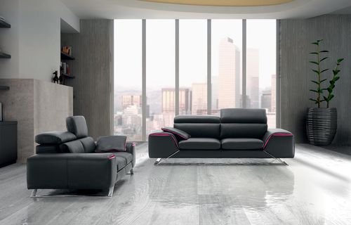 组合沙发 - UPPER - Very Sofa - 现代风格 / 皮质 / 黑色