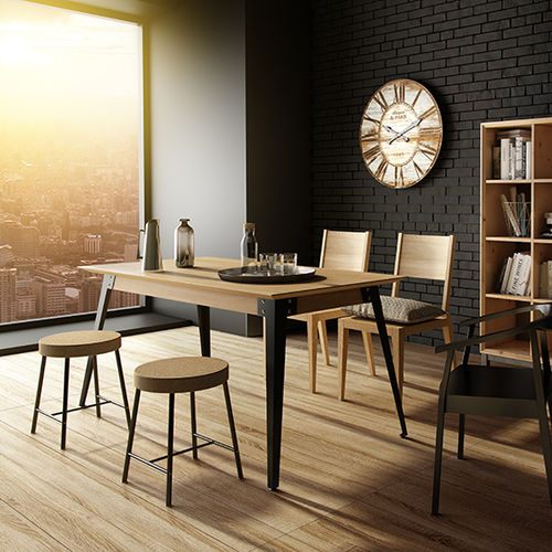 现代风格餐桌 - LOFT - MILONI Deutschland - 木质 / 金属 / 长方形