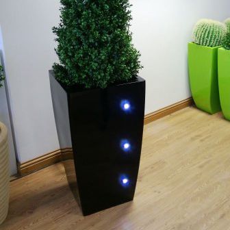 复合材料花坛 - KUBIK LED - Livingreen design - 立方体 / 发光 / 现代风格
