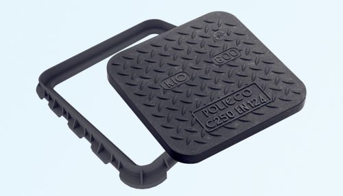 复合材料窨井盖 - KIO CLASS C250 - Polieco - 正方形 / 预制