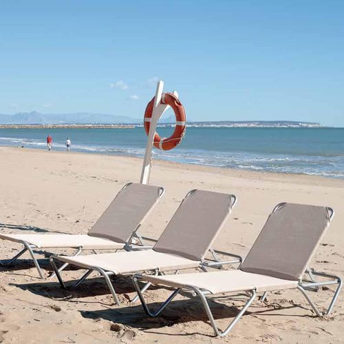 现代风格日光浴躺椅 - BARCELONETA - iSi Contract - 铝制 / 花园 / 商用