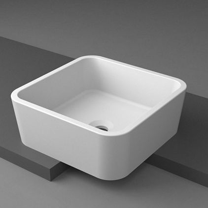 台上盆 - 119 OFELIA - ON - KERROCK - 复合材料 / 正方形 / 现代风格