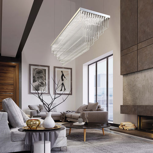 吊灯 - REFLEXA RECTANGULAR - Marchetti Illuminazione - 铝制 / 现代风格 / 有线