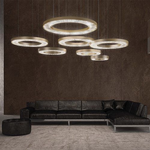 吊灯 - CANOPUS - Marchetti Illuminazione - 钢 / 铜 / 水晶