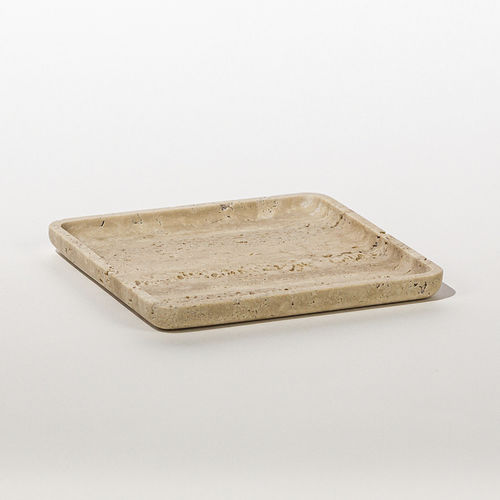 大理石托盘 - SQUARE PLATE TRAVERTINE - MAAMI HOME