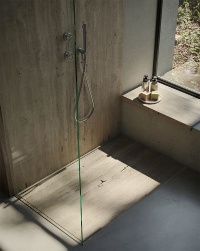 长方形淋浴底盆 - ESSAOUIRA TRAVERTINE FLUSH - MAAMI HOME - 放置式 / 平地式 / 钙华