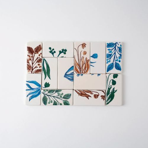 黏土瓷砖 - PUZZLE FLOWER SERIES - Karoistanbul - 纹理 / 室内 / 墙面