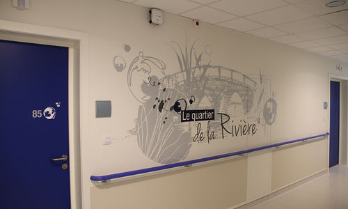 定制墙贴 - EHPAD RICHWILLER - Atelier d'Art Osmoze - Design & décoration murale - 公共机构用
