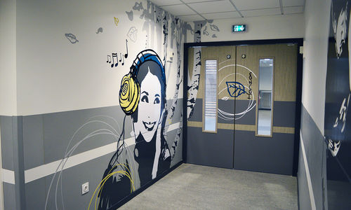 定制墙贴 - IME LA GÂCHETIÈRE VOREPPE - Atelier d'Art Osmoze - Design & décoration murale - 公共机构用