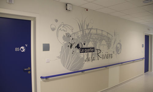 玻璃用装饰贴纸 - EHPAD RICHWILLER - Atelier d'Art Osmoze - Design & décoration murale