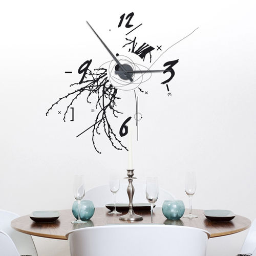 大自然墙贴 - HORLOGE DU BOIS ETERNEL - Atelier d'Art Osmoze - Design & décoration murale - 文字