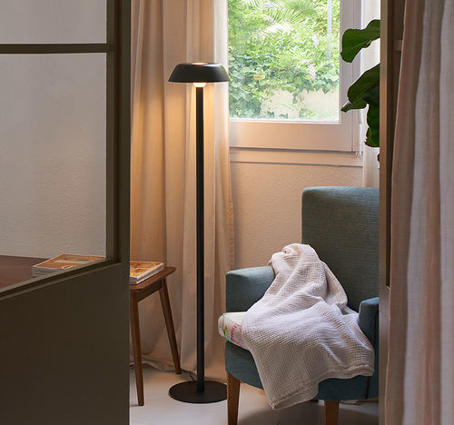 落地灯 - SARRIA P - Luxcambra - 金属 / 玻璃 / 布料