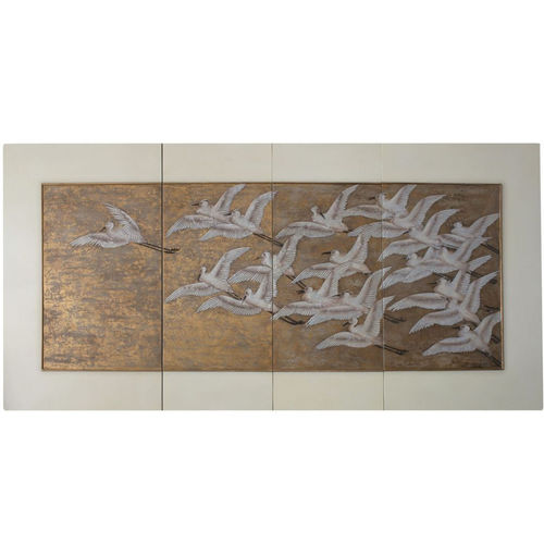 壁挂装饰面板 - ART004 - CRANE - Cygal Art Deco GmbH & Co. KG - 木制 / 纹理 / 灰色