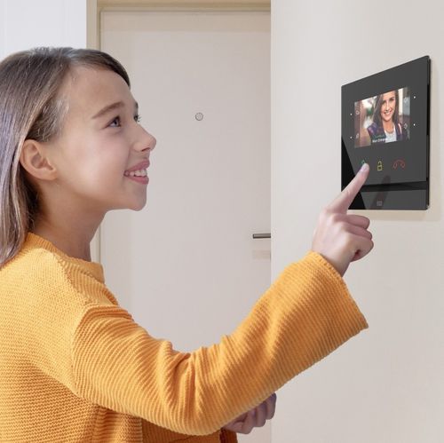 白色可视对讲机 - 2N INDOOR COMPACT - 2N TELEKOMUNIKACE - 黑色 / 嵌入式 / 室内