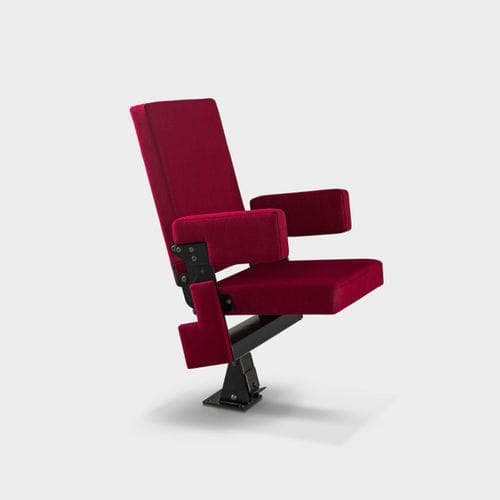现代风格礼堂椅 - Livio - Jezet Seating - 防火布料 / 山毛榉木 / 彩绘金属