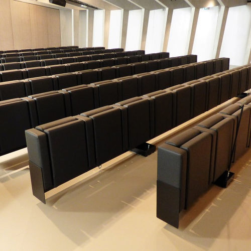 现代风格礼堂椅 - Carlo - Jezet Seating - 防火布料 / 山毛榉木 / 金属