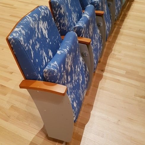 现代风格礼堂椅 - Custom Made - Jezet Seating - 防火布料 / 折叠 / 灰色