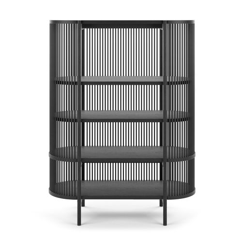 现代风格玻璃展示柜 - BASTONE - Poiat | Furniture - 独立式 / 栎木 / 实木
