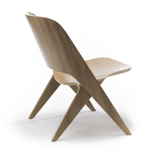 现代风格扶手椅 - LAVITTA LOUNGE – DARK OAK - Poiat | Furniture - 模压胶合板 / 栎木 / 商用