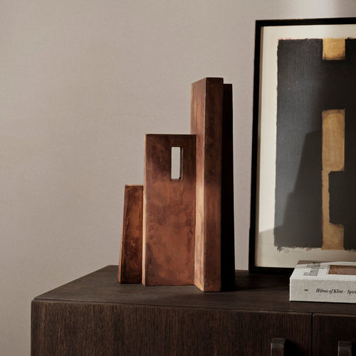 彩绘金属雕塑 - Aperture - Ferm Living - 独立式 / 红色 / 建筑