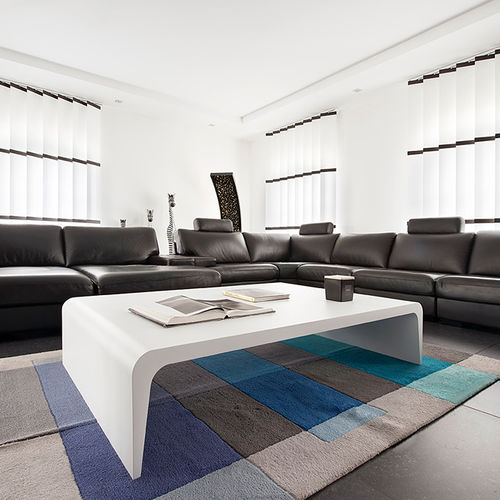 现代风格茶几 - AMEZA - R&J Luxe Furniture - 铝制 / 铝座桌脚 / 长方形