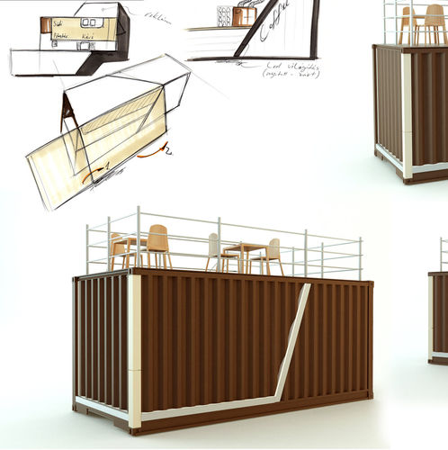 商用集装箱建筑 - EK-01 - Euroelement Ltd. - 餐厅