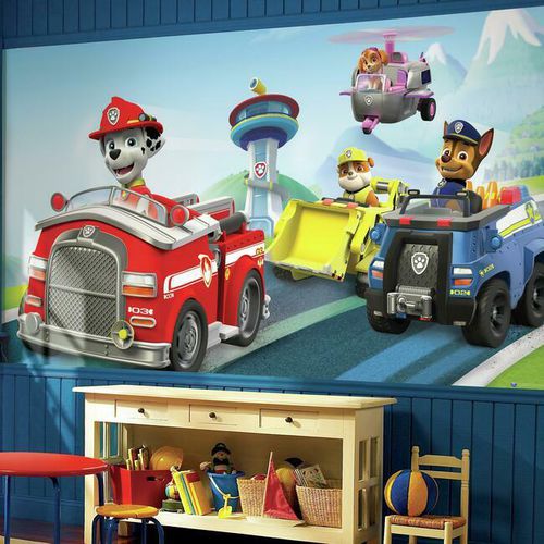 现代风格墙纸 - Paw Patrol Friends XL - York wallcoverings - 天然纤维 / 儿童图案 / 仿墙纸