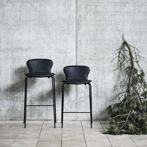 北欧风格吧椅 - PLAY - Bruunmunch Furniture ApS - 室内 / 皮质 / 钢