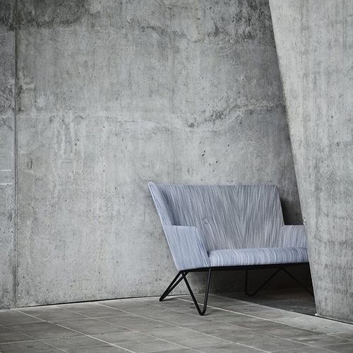 北欧风格软包长凳 - TOSOM - Bruunmunch Furniture ApS - 布料 / 皮质 / 灰色