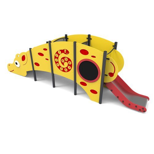 直滑梯 - GIRAFFE   - Free Kids s.c. - 游乐场 / 不锈钢 / HDPE