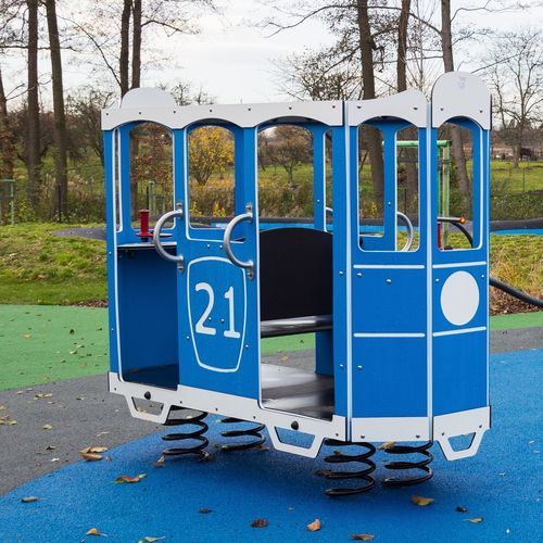 金属弹簧摇摇乐 - STREETCAR  - Free Kids s.c. - HDPE / HPL / 运输工具