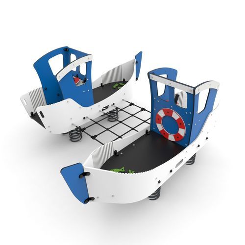 金属弹簧摇摇乐 - FISHING BOATS   - Free Kids s.c. - HDPE / 运输工具 / 10人座