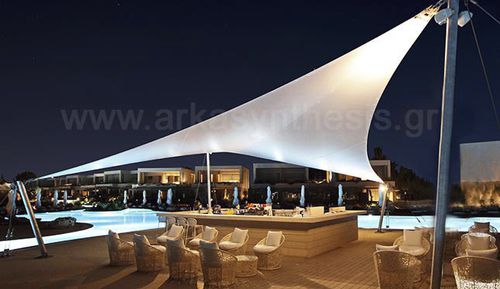 金属框架张拉膜 - SANI RESORT - Arka - 屋顶 / PVC膜 / 公共空间