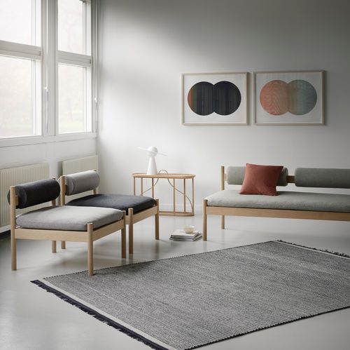 现代风格地毯 - NJORD - Fabula living - 条纹 / 新西兰羊毛 / 亚麻