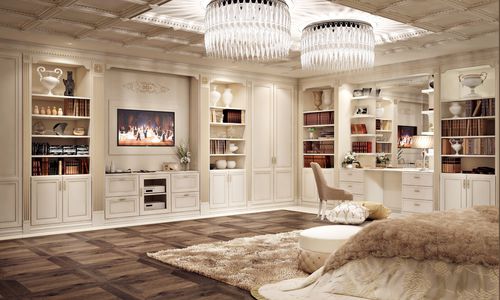 传统风格电视墙组合柜 - CAPRICCIO - Casta Diva Interiors - 木质 / 漆木