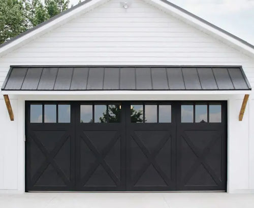 分段车库门 - RESERVE® WOOD EXTIRA® - Copy door - 平开 / 复合材料 / 聚苯乙烯