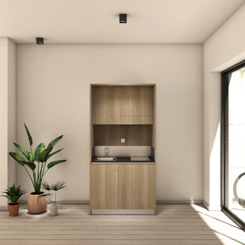 现代风格厨房 - ARIA 109 - MiniCucine.com - 三聚氰胺 / 整体式 / 紧凑型
