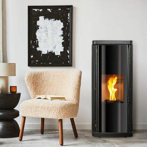 颗粒采暖炉 - RAVEL - BESTOVE - 10 kW...20 kW / 独立式 / 现代风格