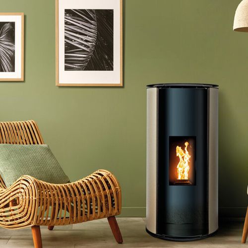 颗粒采暖炉 - HOLLY  - BESTOVE - 8 kW / 独立式 / 现代风格