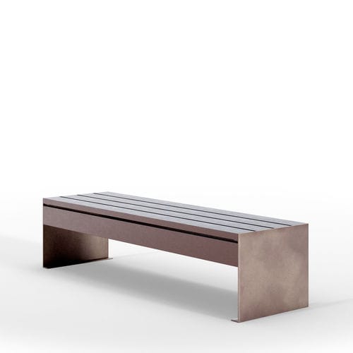 现代风格公共长椅 - ETIC SEAT RECY - THE ITALIAN LAB SRL - 镀锌钢板 / 再生塑料 / 无靠背